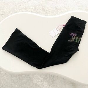Juicy Couture Sport Iridescent Rhinestone Logo Legging
